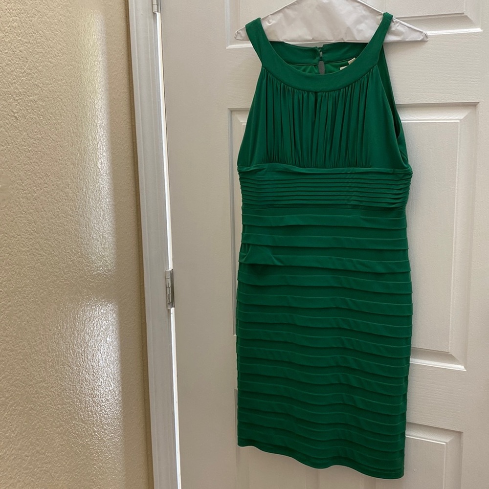 AA Studio size 10 green cocktail dress